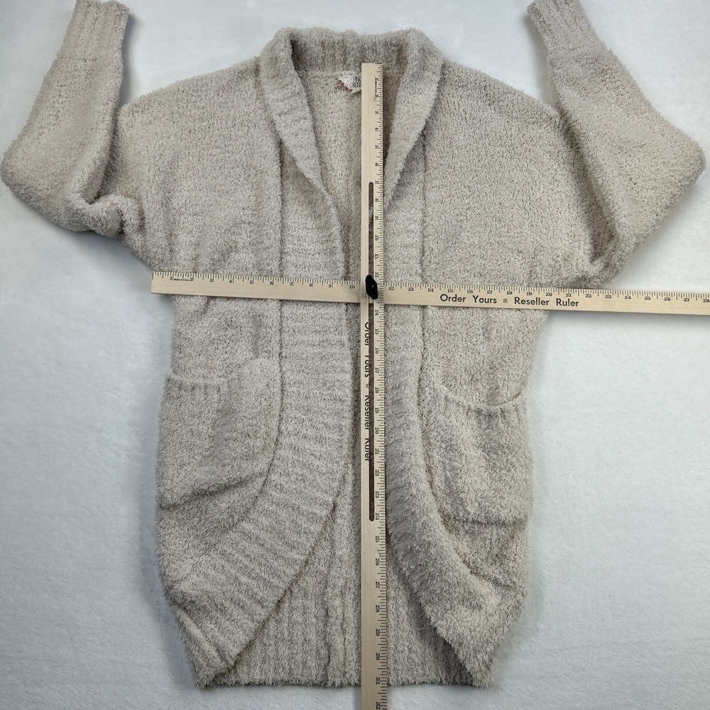 Pink Rose Cardigan Womens Small Brown Tan Beige Open Front Casual Lounge Ladies - Picture 11 of 16